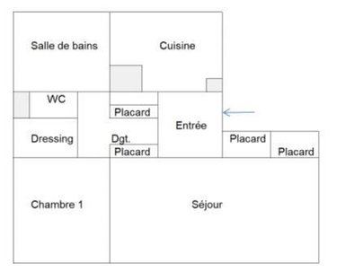 Location appartement Tours 37000 Indre-et-Loire 61 m2 2 pièces 705 euros