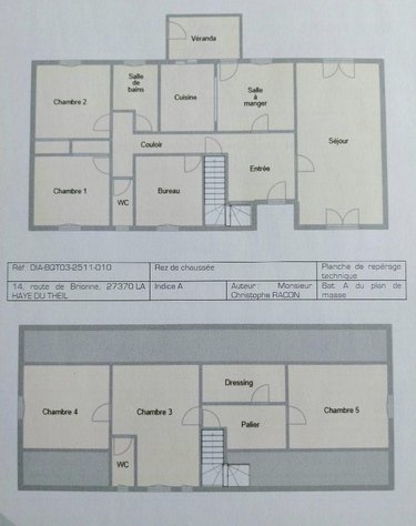 Maison a vendre La Haye-du-Theil 27370 Eure 160 m2 7 pièces 220000 euros