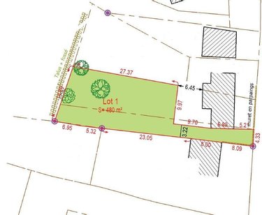 Terrain a batir a vendre Saint-Gildas-de-Rhuys 56730 Morbihan 480 m2  207900 euros