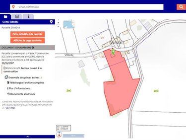 Terrain a batir a vendre Caro 56140 Morbihan 8460 m2  37400 euros
