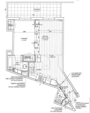 Appartement a vendre Paris 16e arrondissement 75016 Paris 53 m2 2 pièces 630000 euros