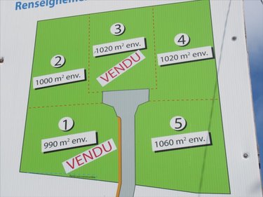 Terrain a batir a vendre Chevroux 01190 Ain 1072 m2  80400 euros