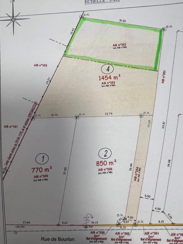 Terrain a batir a vendre Raillencourt-Sainte-Olle 59554 Nord 530 m2  61800 euros