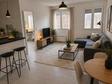 Location appartement Billy-Montigny 62420 Pas-de-Calais 33 m2 2 pièces 450 euros