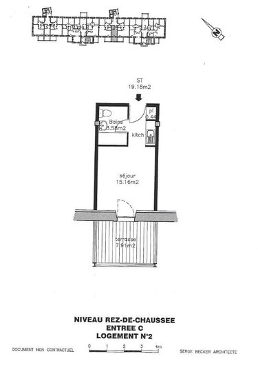 Appartement a vendre Ruoms 07120 Ardèche 18 m2 1 pièce 59000 euros