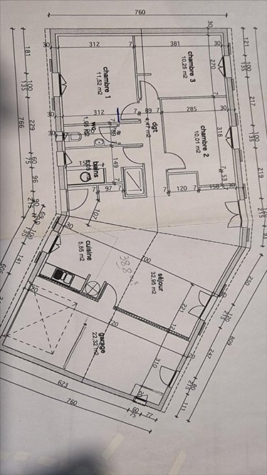 Maison a vendre Jonzac 17500 Charente-Maritime 87 m2 5 pièces 183750 euros