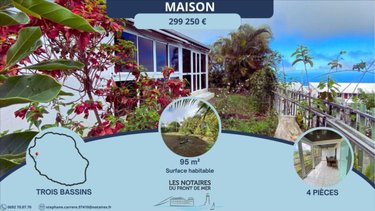 Maison a vendre Les Trois-Bassins 97426 Réunion 95 m2 4 pièces 240000 euros