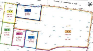 Terrain a batir a vendre Wirwignes 62240 Pas-de-Calais 714 m2  77400 euros