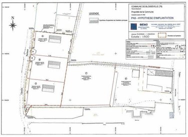 Terrain a batir a vendre Blosseville 76460 Seine-Maritime 1020 m2  54000 euros