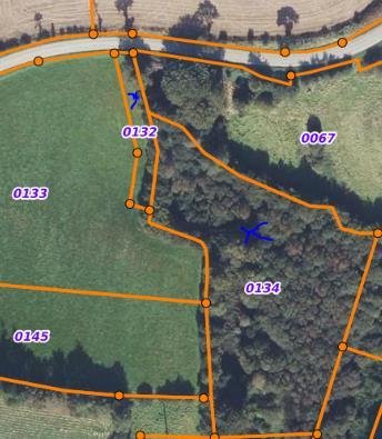 Terrains de loisirs bois etangs a vendre Calanhel 22160 Côtes-d'Armor 8646 m2  10500 euros