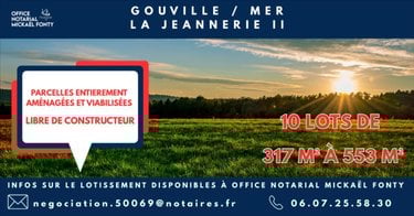 Terrain a batir a vendre Gouville-sur-Mer 50560 Manche 371 m2  70280 euros