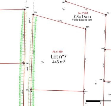 Terrain a batir a vendre Gouville-sur-Mer 50560 Manche 443 m2  83240 euros