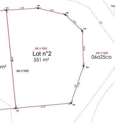 Terrain a batir a vendre Gouville-sur-Mer 50560 Manche 551 m2  102680 euros