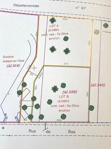 Terrain a batir a vendre Saint-Pierre-de-Manneville 76113 Seine-Maritime 700 m2  75000 euros
