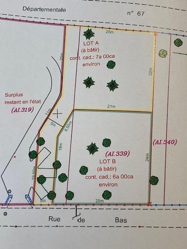 Terrain a batir a vendre Saint-Pierre-de-Manneville 76113 Seine-Maritime 600 m2  65000 euros