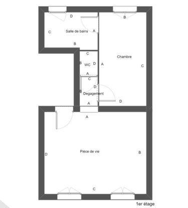 Appartement a vendre Cherbourg-en-Cotentin 50100 Manche 37 m2 2 pièces 120520 euros