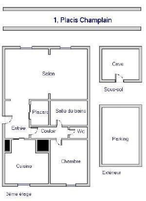Location appartement Tours 37000 Indre-et-Loire 63 m2 2 pièces 700 euros
