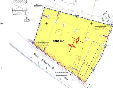 Terrain a batir a vendre La Hague 50440 Manche 692 m2  90100 euros