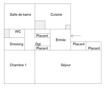 Appartement a vendre Tours 37000 Indre-et-Loire 61 m2 2 pièces 119400 euros