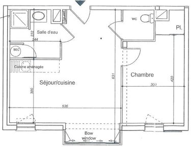 Appartement a vendre Dinan 22100 Côtes-d'Armor 46 m2 2 pièces 173520 euros