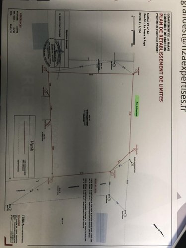 Terrain a batir a vendre Marson 51240 Marne 962 m2  48100 euros