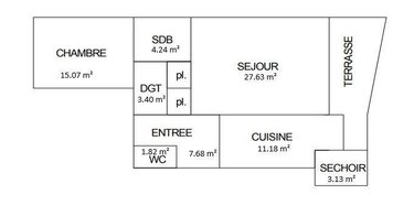 Appartement a vendre Biarritz 64200 Pyrénées-Atlantiques 71 m2 2 pièces 444000 euros