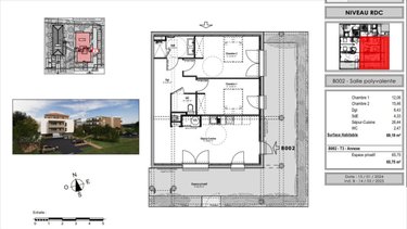 Appartement a vendre Mont-de-Marsan 40000 Landes 43 m2 2 pièces 169600 euros