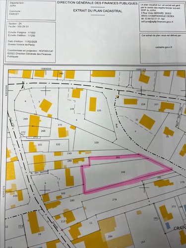 Terrain a batir a vendre Parcey 39100 Jura 3176 m2  155000 euros