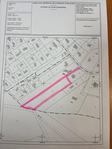 Terrain a batir a vendre Dole 39100 Jura 7390 m2  190000 euros