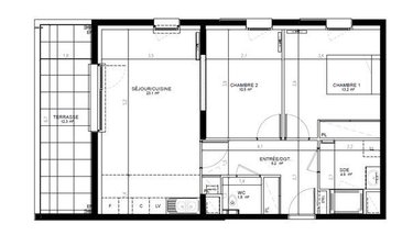Location appartement Bezannes 51430 Marne 62 m2 3 pièces 870 euros