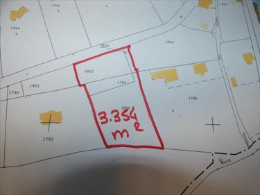Terrain a batir a vendre Landeleau 29530 Finistère 3354 m2  27155 euros
