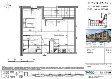 Appartement a vendre Dol-de-Bretagne 35120 Ille-et-Vilaine 42 m2 2 pièces 139000 euros