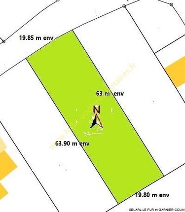 Terrain a batir a vendre Pouldreuzic 29710 Finistère 1260 m2  89475 euros