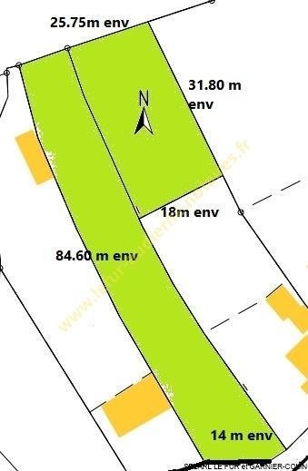 Terrain a batir a vendre Plouhinec 29780 Finistère 1542 m2  105000 euros