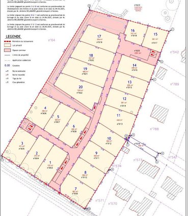 Terrain a batir a vendre Questembert 56230 Morbihan 325 m2  60570 euros