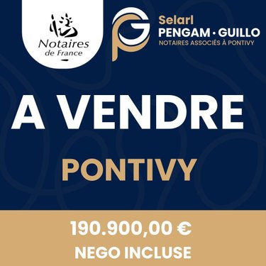 Maison a vendre Pontivy 56300 Morbihan 122 m2 6 pièces 190900 euros