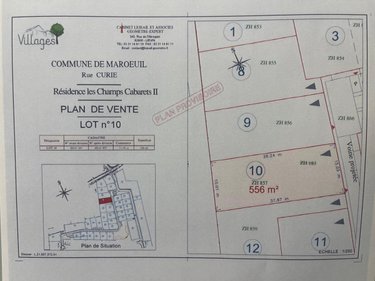 Terrain a batir a vendre Maroeuil 62161 Pas-de-Calais 556 m2  74800 euros