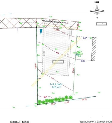 Terrain a batir a vendre Confort-Meilars 29790 Finistère 816 m2  47797 euros