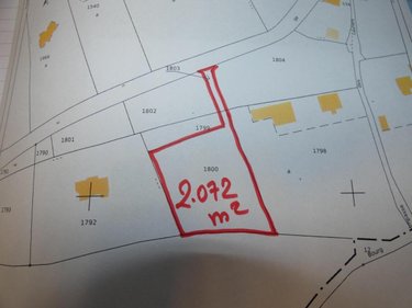 Terrain a batir a vendre Landeleau 29530 Finistère 2072 m2  18576 euros