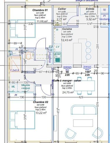 Appartement a vendre Angers 49000 Maine-et-Loire 78 m2 3 pièces 245110 euros