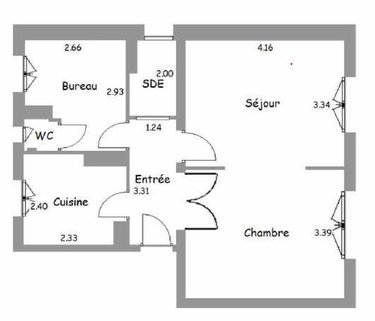 Appartement a vendre Bois-Colombes 92270 Hauts-de-Seine 48 m2 3 pièces 267000 euros
