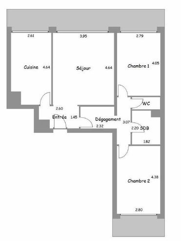 Appartement a vendre Saint-Germain-en-Laye 78100 Yvelines 68 m2 3 pièces 450000 euros