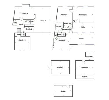 Maison a vendre Marolles-les-Braults 72260 Sarthe 69 m2 3 pièces 45024 euros