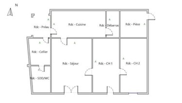 Maison a vendre Saint-Augustin-des-Bois 49170 Maine-et-Loire 90 m2 3 pièces 156300 euros