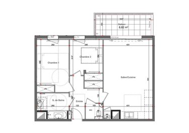 Appartement a vendre Pacé 35740 Ille-et-Vilaine 67 m2  397000 euros