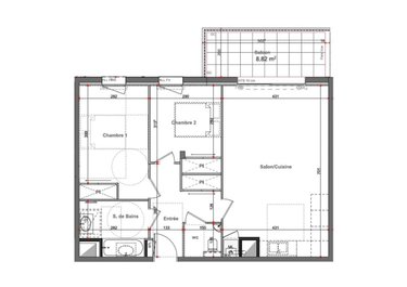 Appartement a vendre Pacé 35740 Ille-et-Vilaine 67 m2 3 pièces 367000 euros