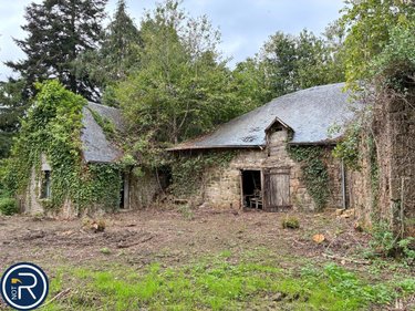 Terrains de loisirs bois etangs a vendre Montaudin 53220 Mayenne 2522 m2  13500 euros