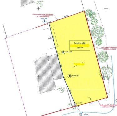 Terrain a batir a vendre La Richardais 35780 Ille-et-Vilaine 281 m2  140400 euros