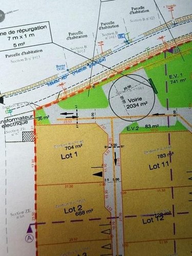 Terrain a batir a vendre Verrie 49400 Maine-et-Loire 704 m2  37900 euros
