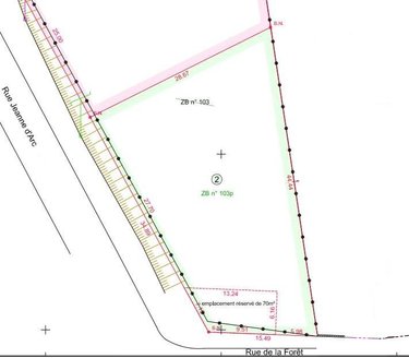 Terrain a batir a vendre Rozières-en-Beauce 45130 Loiret 838 m2  41500 euros